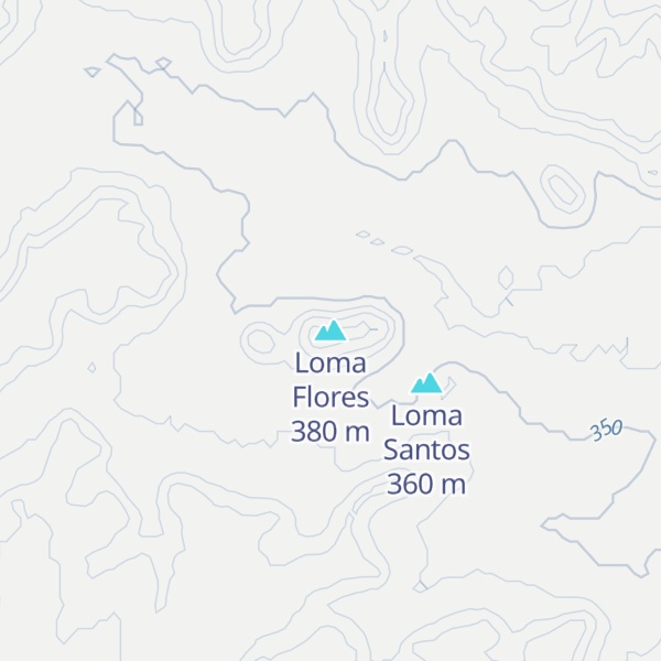 Map of Loma Flores