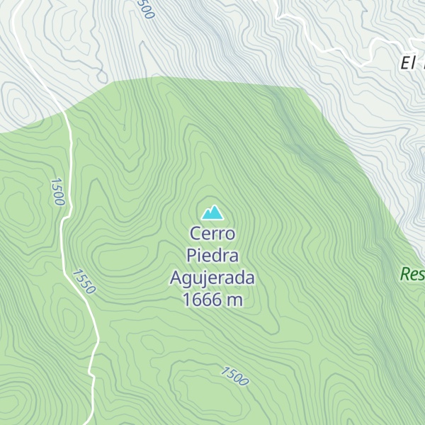 Map of Cerro Piedra Agujerada