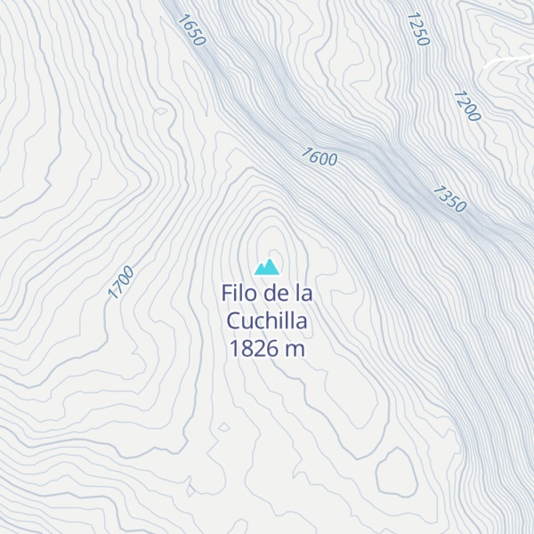 Map of Filo de la Cuchilla