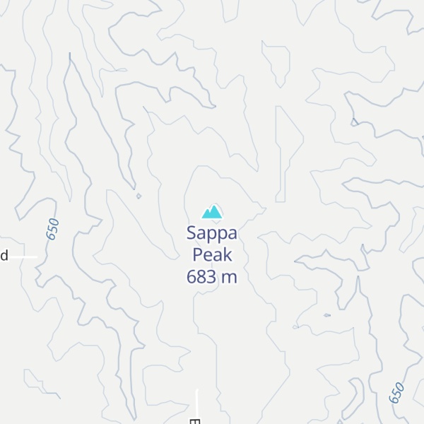Map of Sappa Peak
