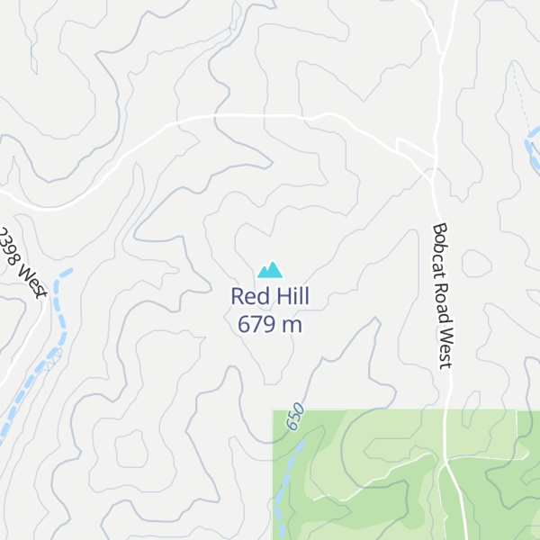 Map of Red Hill