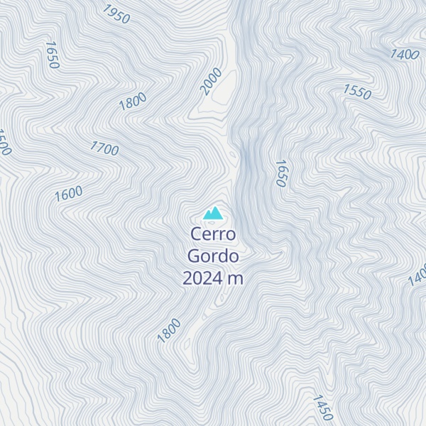Map of Cerro Gordo