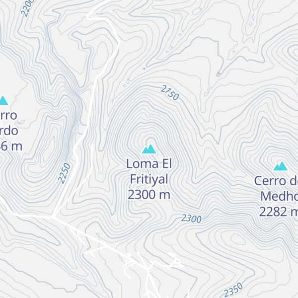Map of Loma El Fritiyal