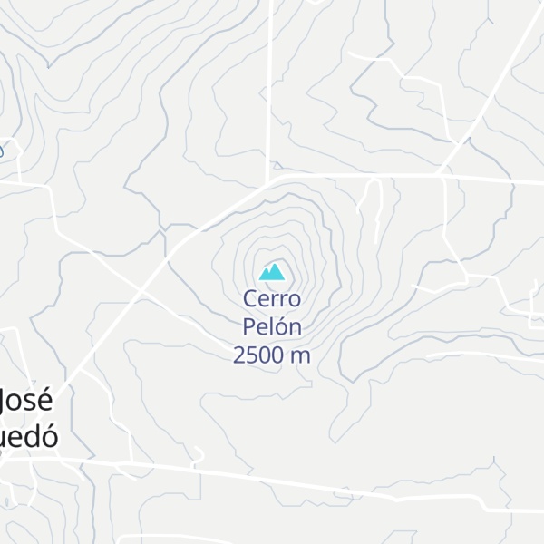 Map of Cerro Pelón