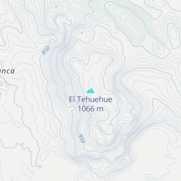 Map of El Tehuehue
