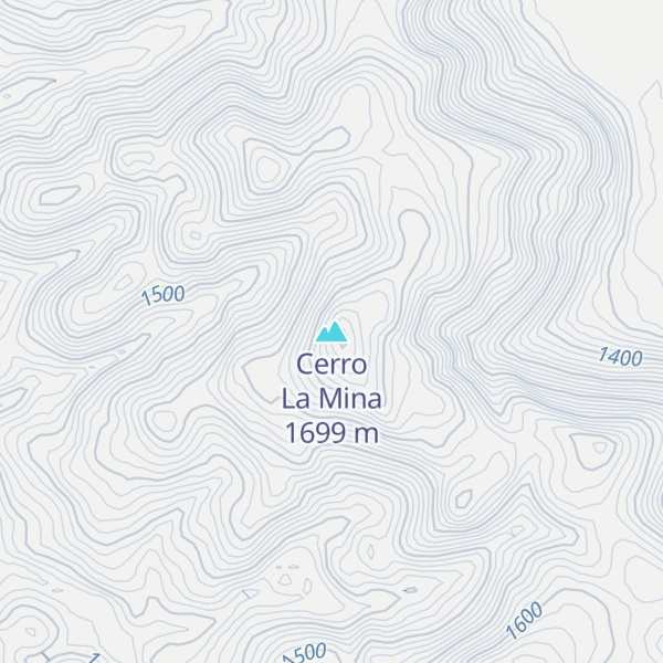 Map of Cerro La Mina