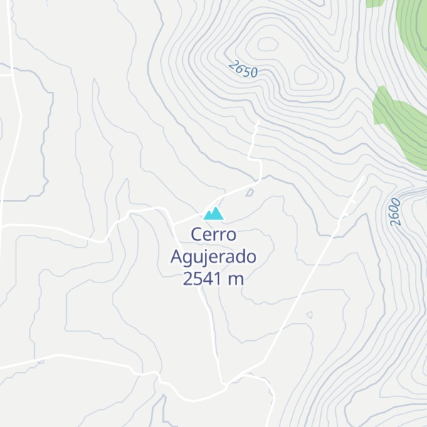 Map of Cerro Agujerado