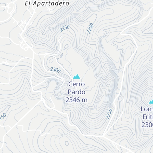 Map of Cerro Pardo