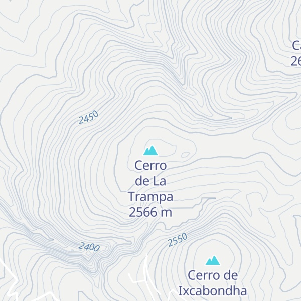 Map of Cerro de La Trampa