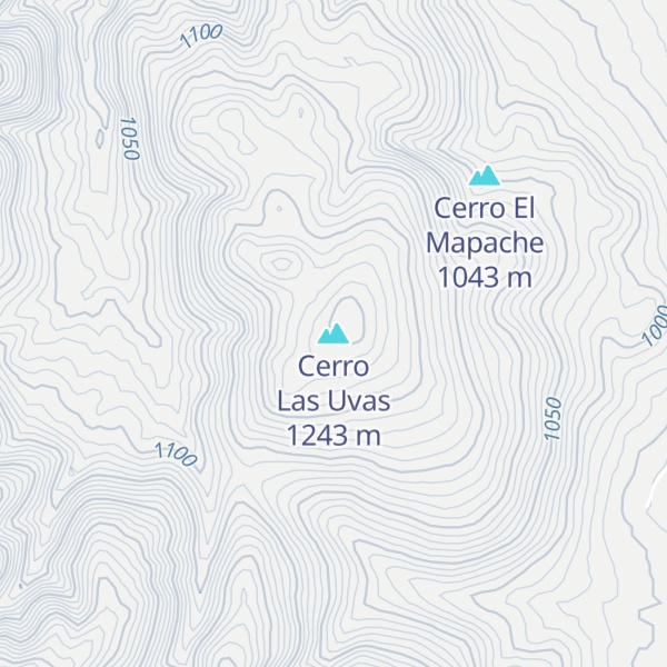 Map of Cerro Las Uvas
