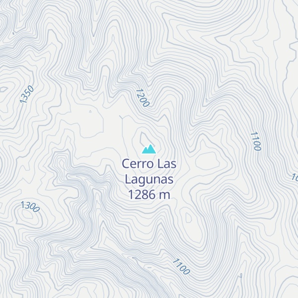 Map of Cerro Las Lagunas