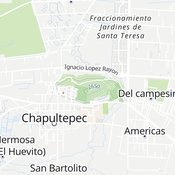 Map of Cerro el Chapulin