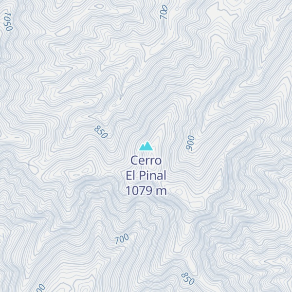 Map of Cerro El Pinal