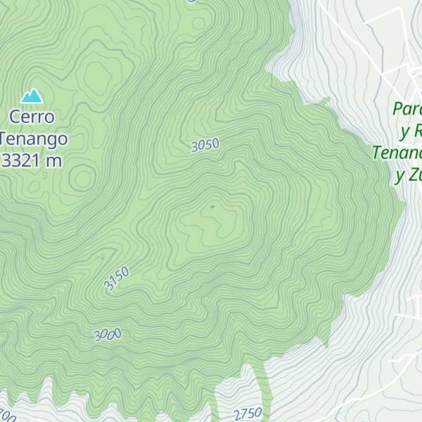 Map of Cerro Xuxpétl