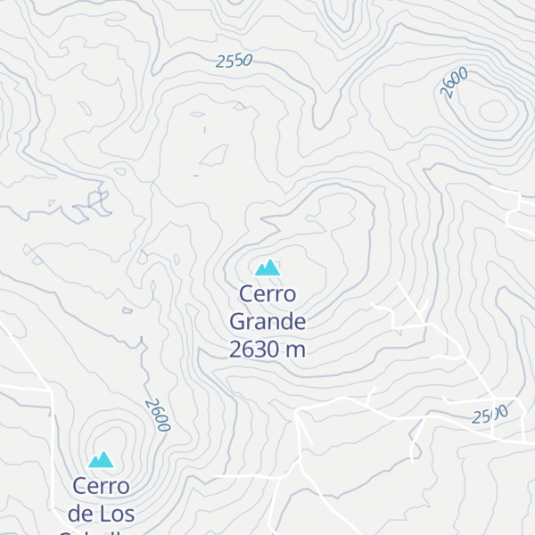 Map of Cerro Grande