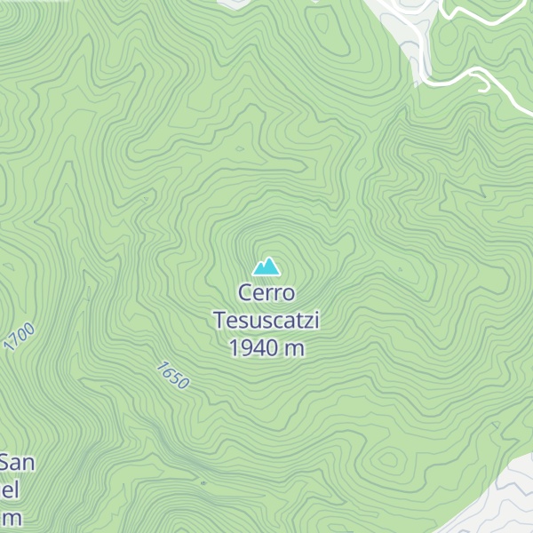 Map of Cerro Tesuscatzi