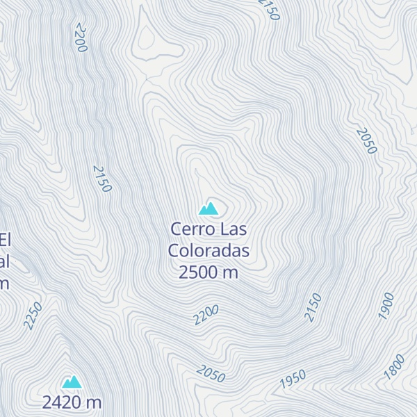 Map of Cerro Las Coloradas