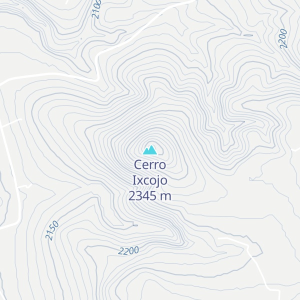 Map of Cerro Ixcojo