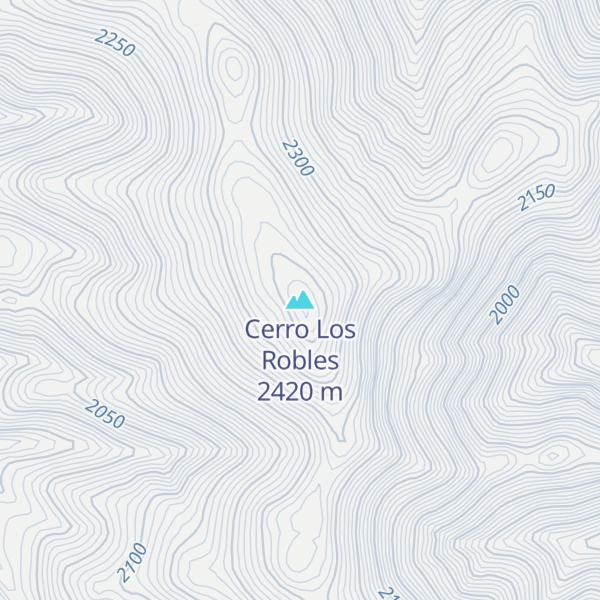 Map of Cerro Los Robles