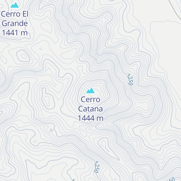 Map of Cerro Catana