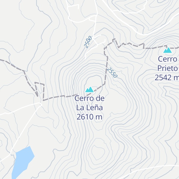 Map of Cerro de La Leña
