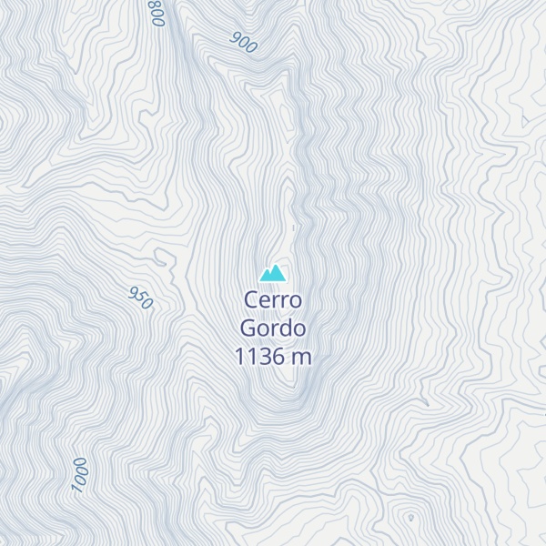 Map of Cerro Gordo