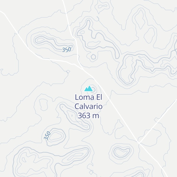 Map of Loma El Calvario