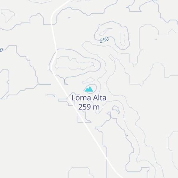 Map of Loma Alta