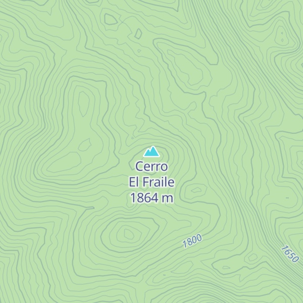 Map of Cerro El Fraile