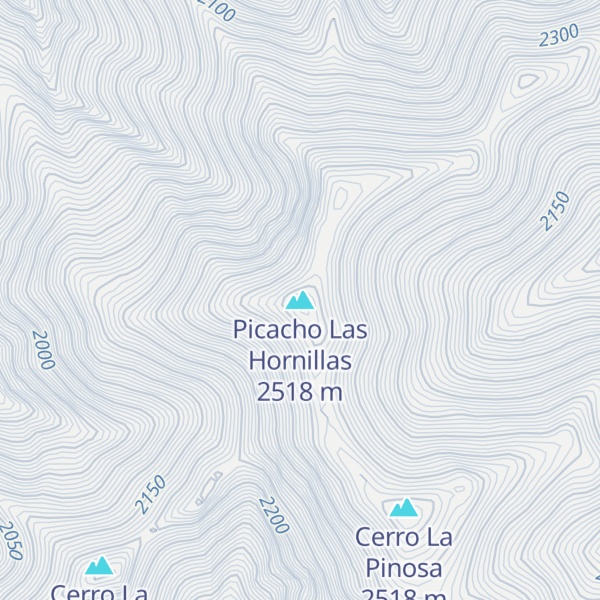 Map of Picacho Las Hornillas