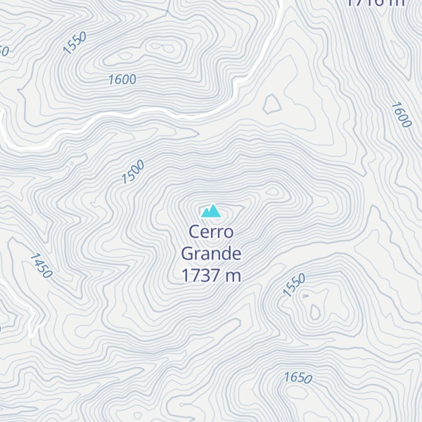 Map of Cerro Grande