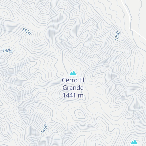 Map of Cerro El Grande
