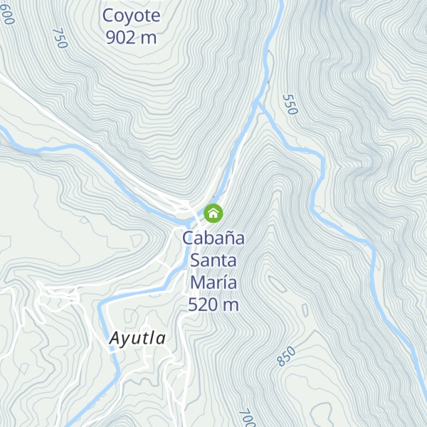 Map of Cabaña Santa María