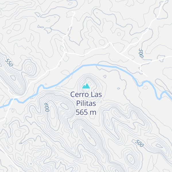 Map of Cerro Las Pilitas