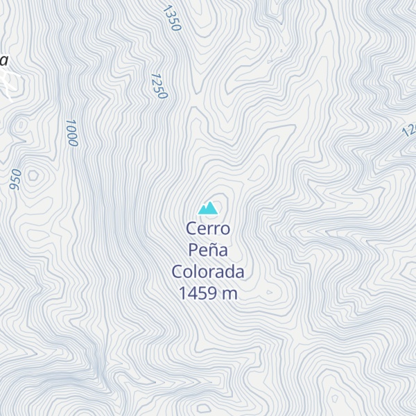 Map of Cerro Peña Colorada