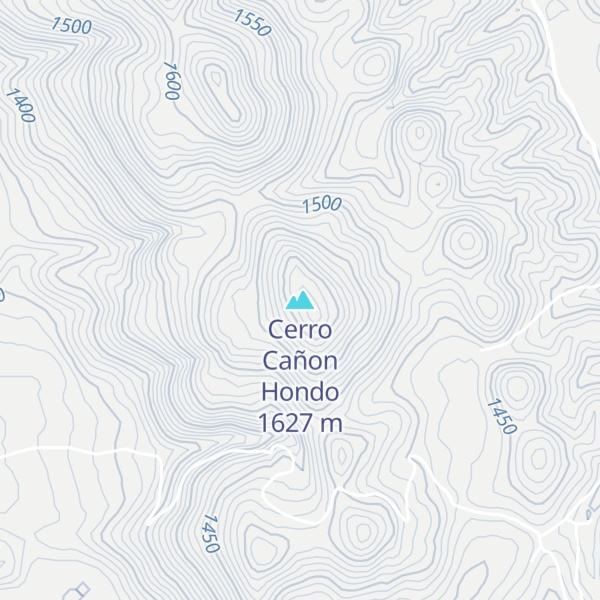 Map of Cerro Cañon Hondo