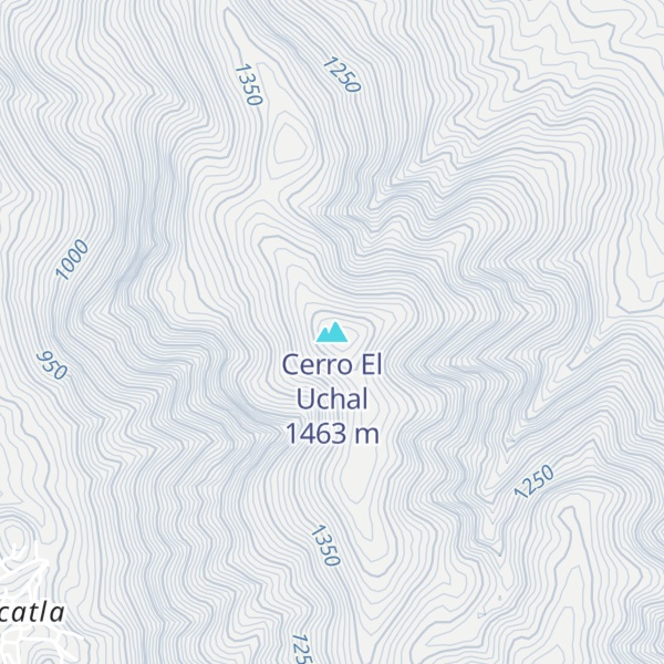 Map of Cerro El Uchal