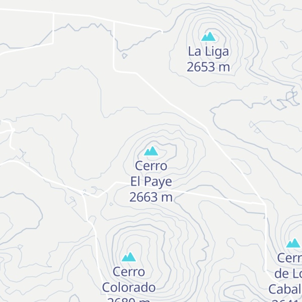 Map of Cerro El Paye