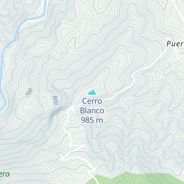 Map of Cerro Blanco