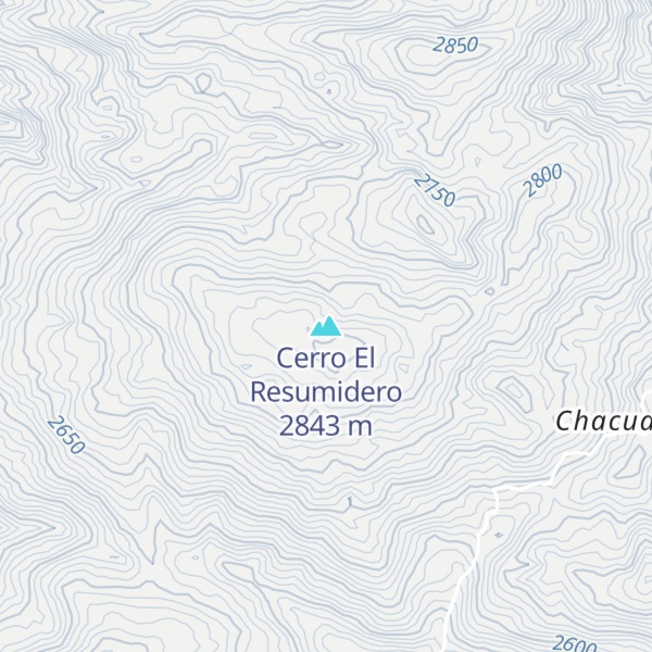 Map of Cerro El Resumidero