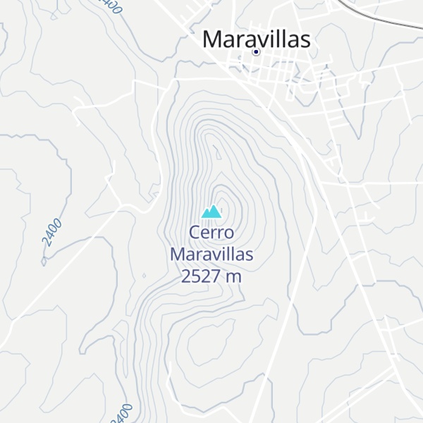 Map of Cerro Maravillas