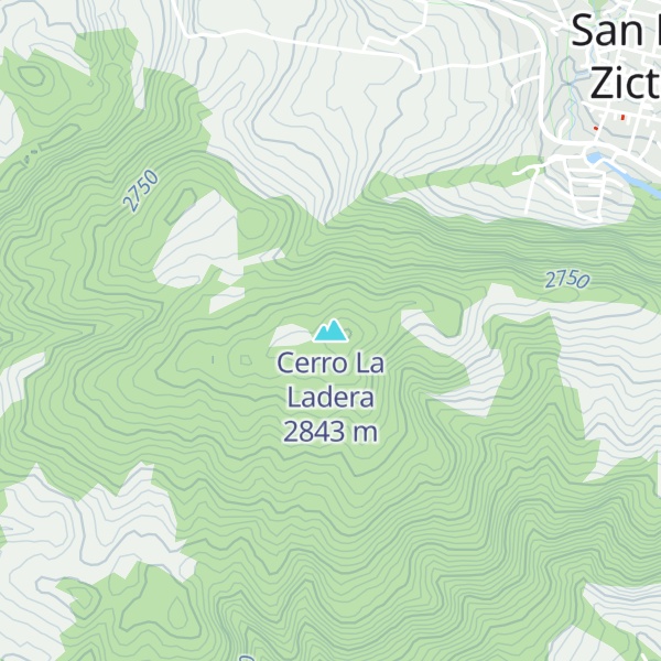 Map of Cerro La Ladera