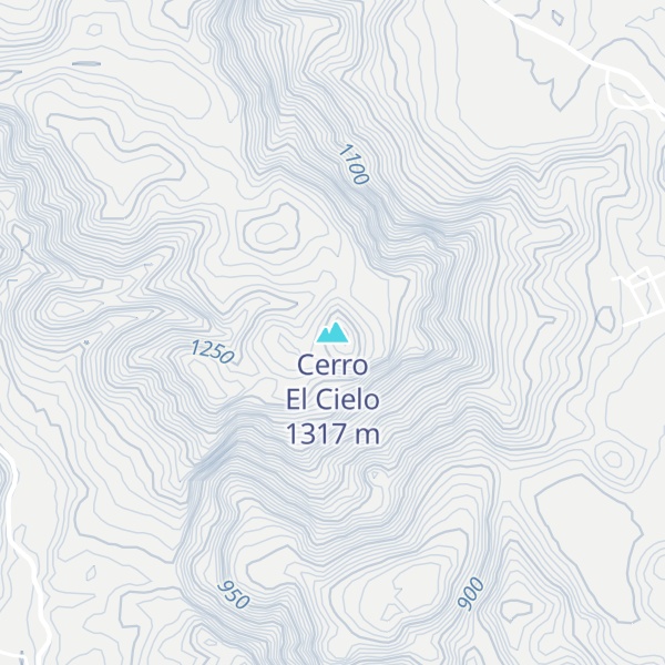Map of Cerro El Cielo