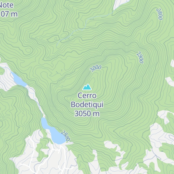 Map of Cerro Bodetiqui