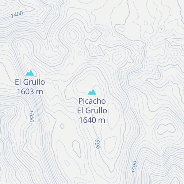 Map of Picacho El Grullo
