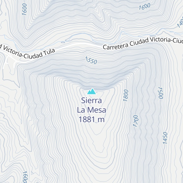 Map of Sierra La Mesa