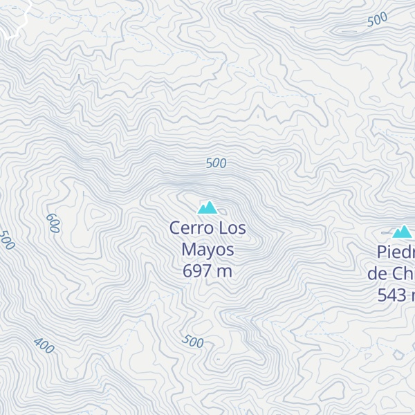 Map of Cerro Los Mayos
