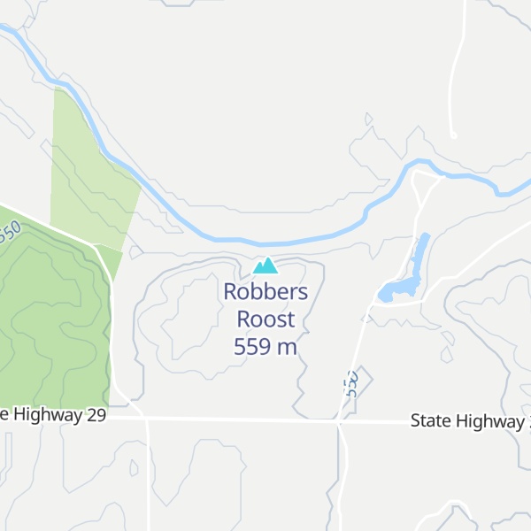 Map of Robbers Roost