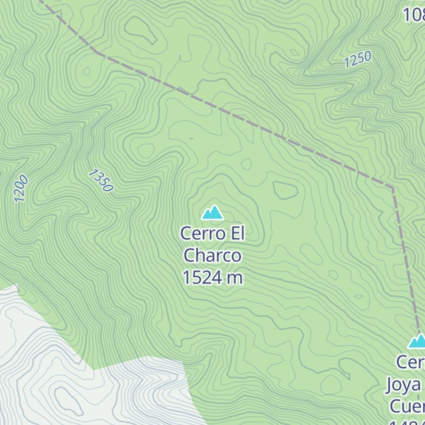 Map of Cerro El Charco