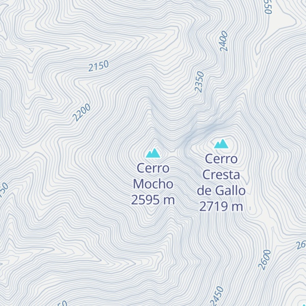 Map of Cerro Mocho